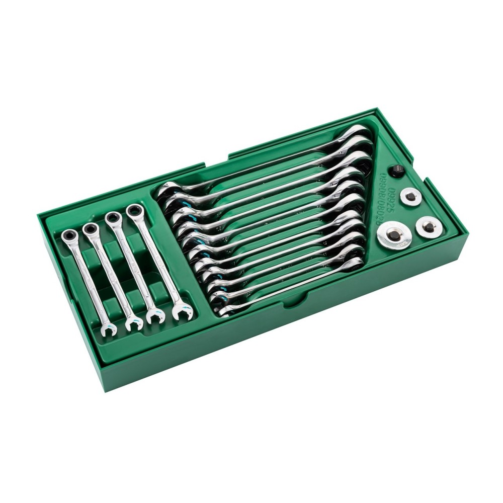 09925A SATA 19Pc. Comb Double Ratcheting Wrench Set
