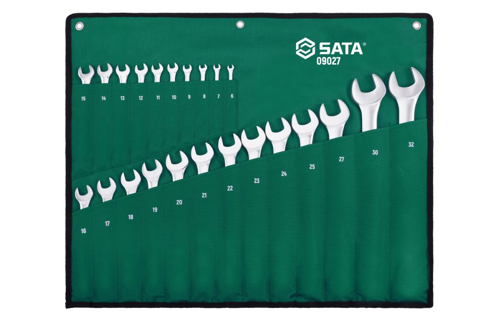 09027 SATA 23Pc. Full Polish Combiantion Wrench Set