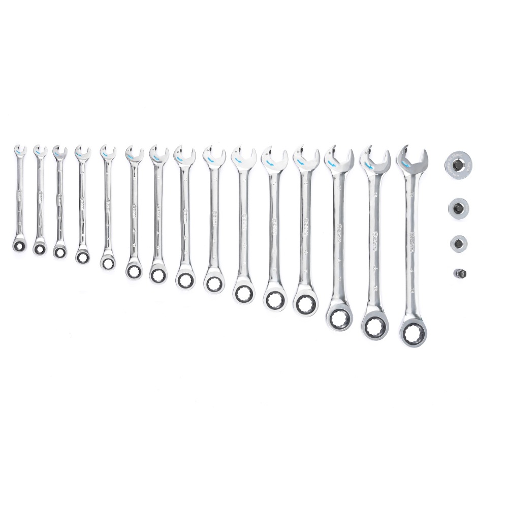 09925A SATA 19Pc. Comb Double Ratcheting Wrench Set
