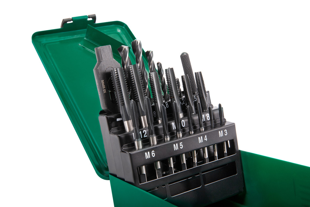 50454 SATA 22Pc. HSS Coarse Thread Tap &Twist Drill Set
