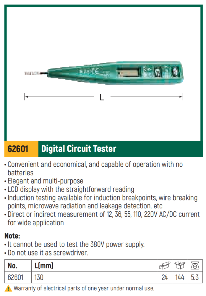 62601 SATA Digital Circuit Tester
