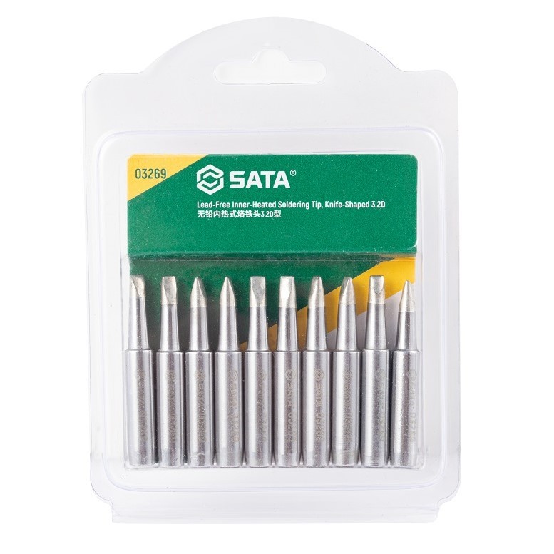 03269 SATA Lead-free Inner-heated Soldering Iron Tip, 3.2D Type, Slotted