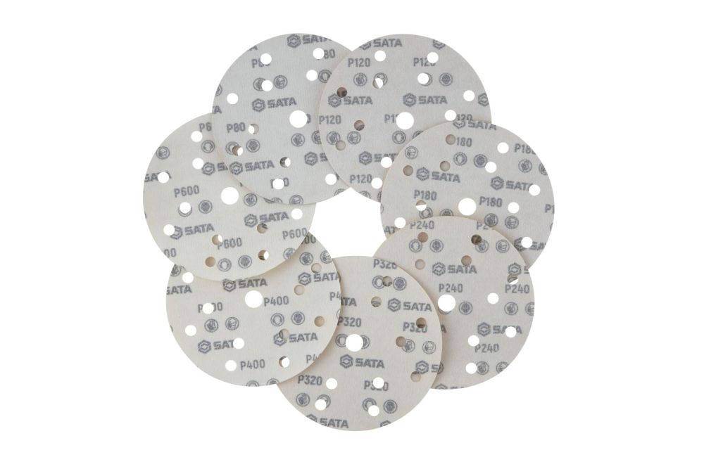 55671 SATA self-adhesive discs Φ125×P400,15 hole