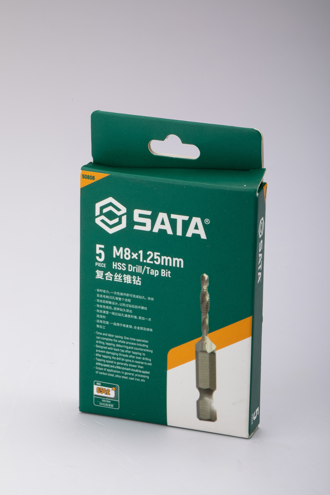 50810 SATA 5Pc. HSS Drill/Tap Bit M10x1.5MM