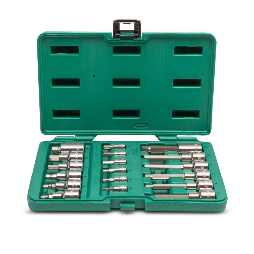 ST09053SJ SATA  18 Pc. 1/4” and 1/2” Drive Hex Bit Socket Set