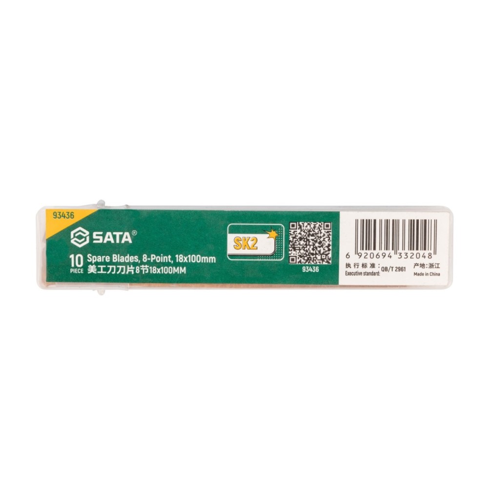 93436 SATA 10Pc. Spare Blades, 8-point, 18x100MM