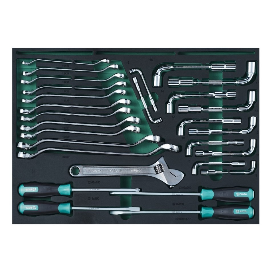 09931 SATA 368Pc. Automotive Tool Set (With 7 Drawer Trolley)