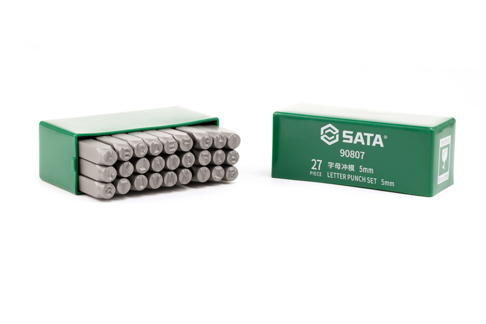 90806 SATA 27Pcs Letter Punch Set 4MM