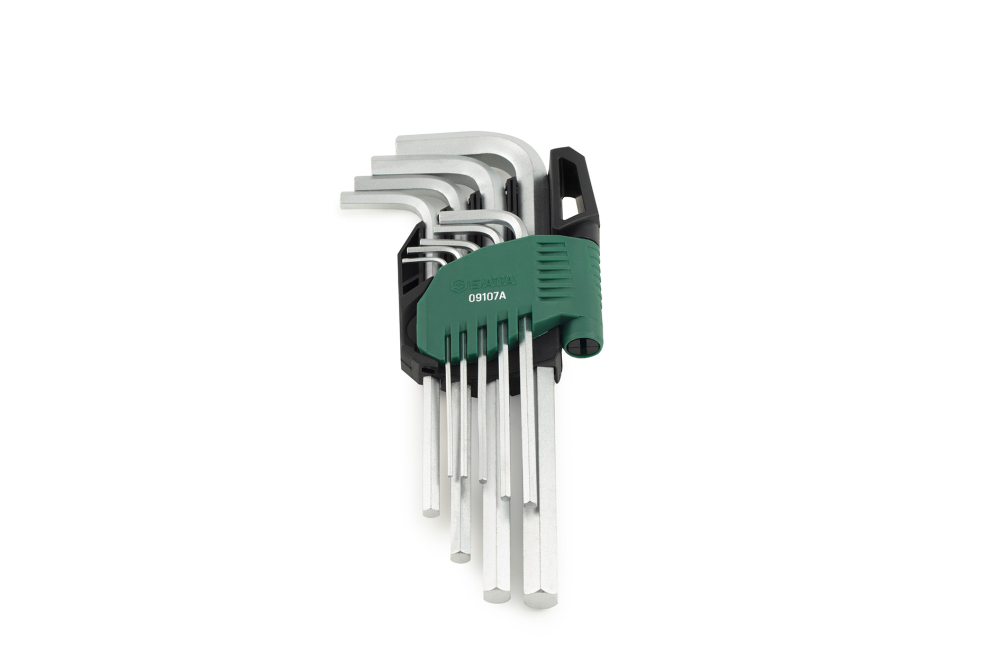 09107A SATA 9 PCS LONG ARM HEX KEY SET MM (CrV)