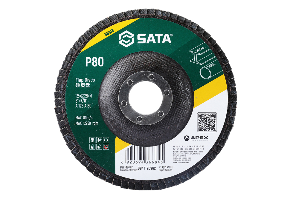 55413 SATA Flap Discs 125×P80×22.23MM