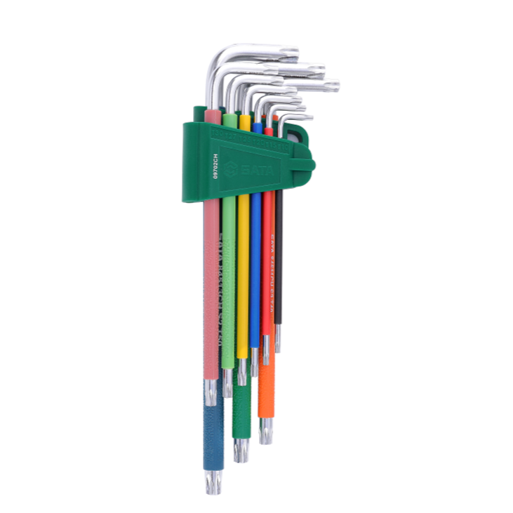 09702CH SATA Color Series 9Pc. Extra Long Resistorx Key Set