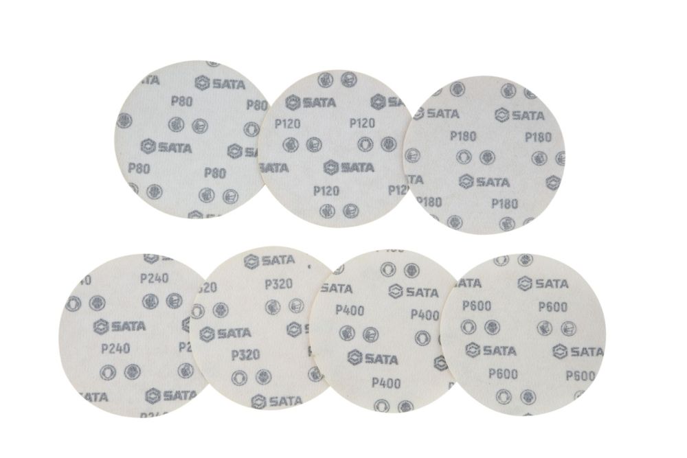 55608 SATA self-adhesive discs Φ125×P240,no hole
