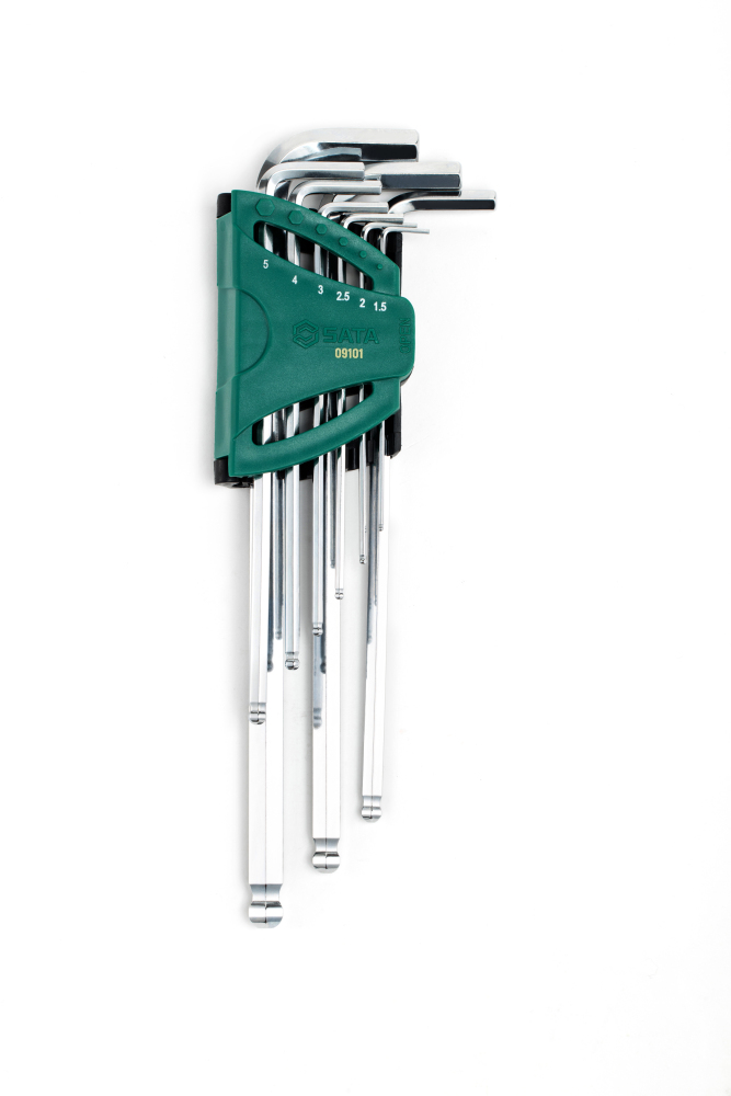 09101 SATA 9Pc. Extra Long Ball Point Hex Key Set