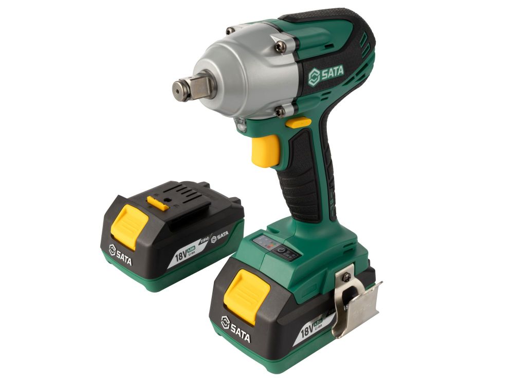 151072 SATA 18V Brushless Lithium Battery Impact Wrench (Two Batteries, One Charge 4.0Ah)