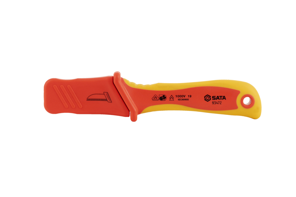 93472 SATA VDE Insulated Cable Knife, Straight Blade