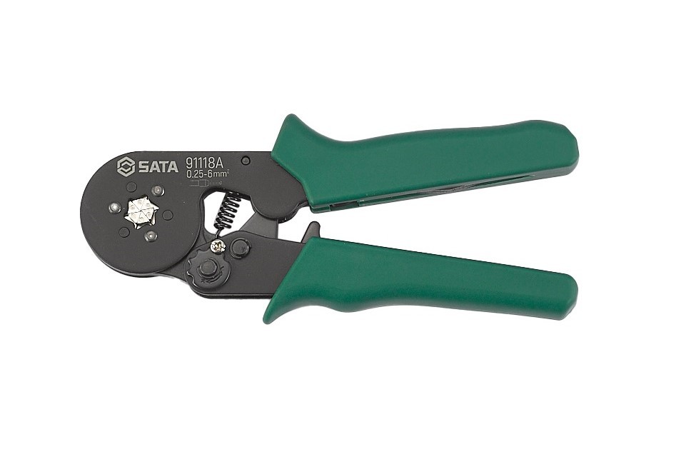 91118A SATA Self-adjusting Crimping Pliers for End Sleeves 7"(Hexagon)
