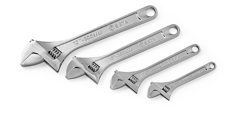05302 SATA WIDE JAW  ADJUSTABLE WRENCH 8"