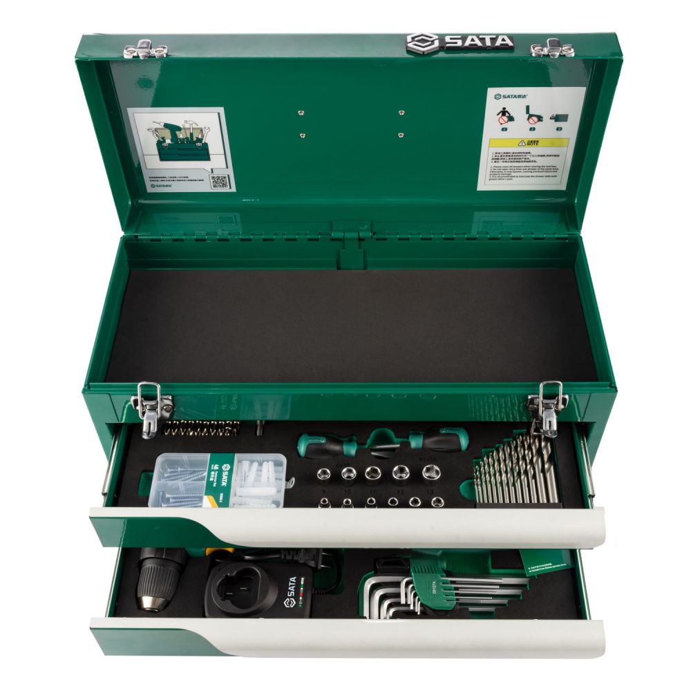 09959 SATA 131Pc. Li-Ion Drill/ Screwdriver Tool Set