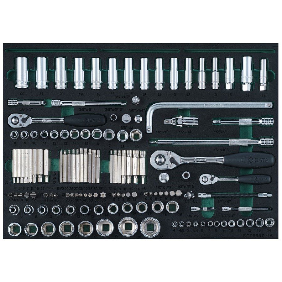 09930 SATA 249Pc. Metal Plate Tool Set (With 7 Drawer Trolley)