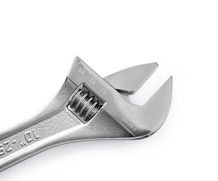 05302 SATA WIDE JAW  ADJUSTABLE WRENCH 8"