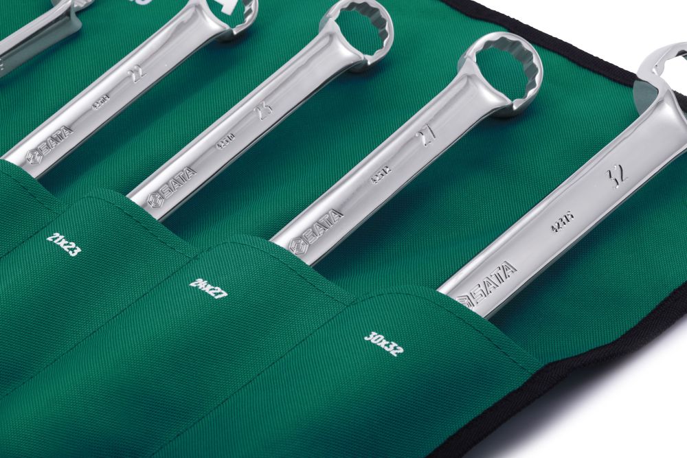 08023 SATA 11Pc. Deep Offset Box End Wrench Set