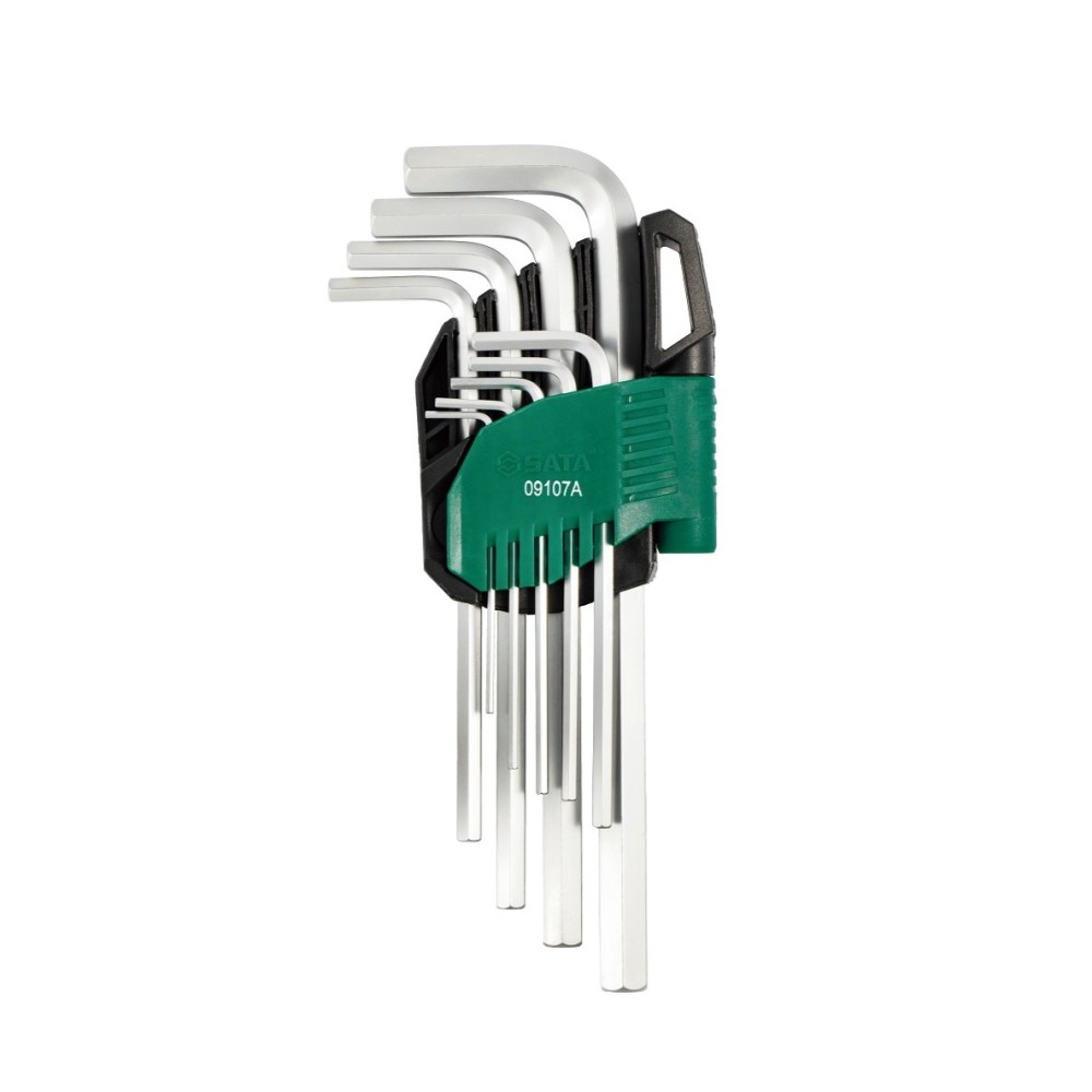 09107A SATA 9 PCS LONG ARM HEX KEY SET MM (CrV)