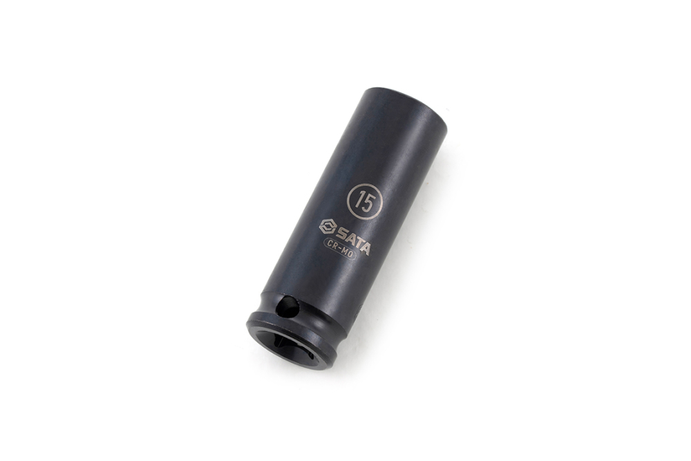 34109 SATA 3/8" Dr. 6pt. Impact Deep Socket 15MM