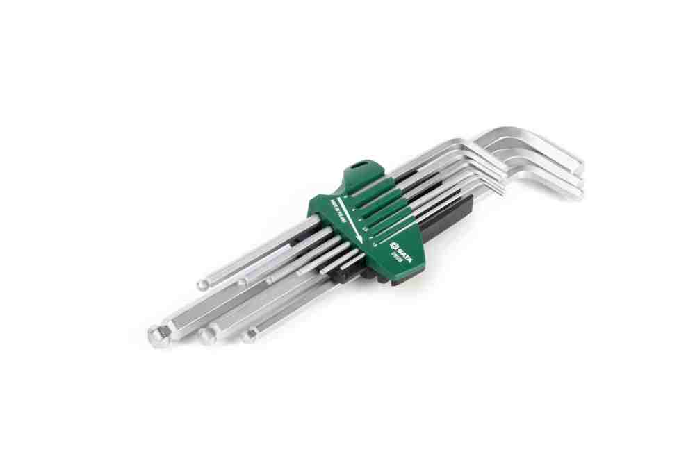 09128 SATA 9Pc. Extra Long Ball Point Hex Key Set