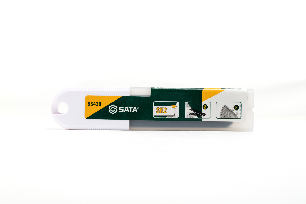 93438 SATA 10 Pc. Utility Knife Blades, 7 Nodes, 25X125MM