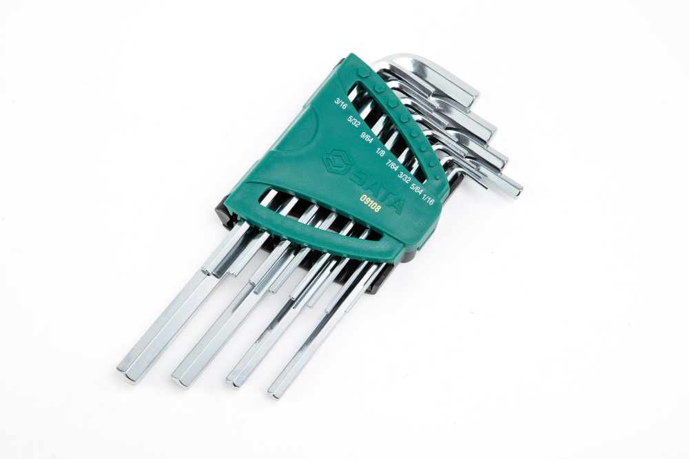 09108 SATA 12Pc. Long Arm Hex Key Set. S.A.E.