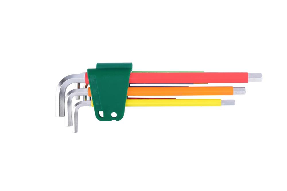 09103CH SATA Color Series 9Pc.Extra Long Hex Key Set
