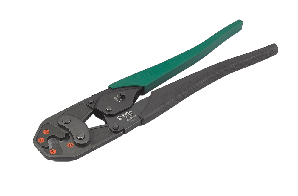 91143 SATA Crimping Pliers for Non-Insulated Terminals 10-35mm2