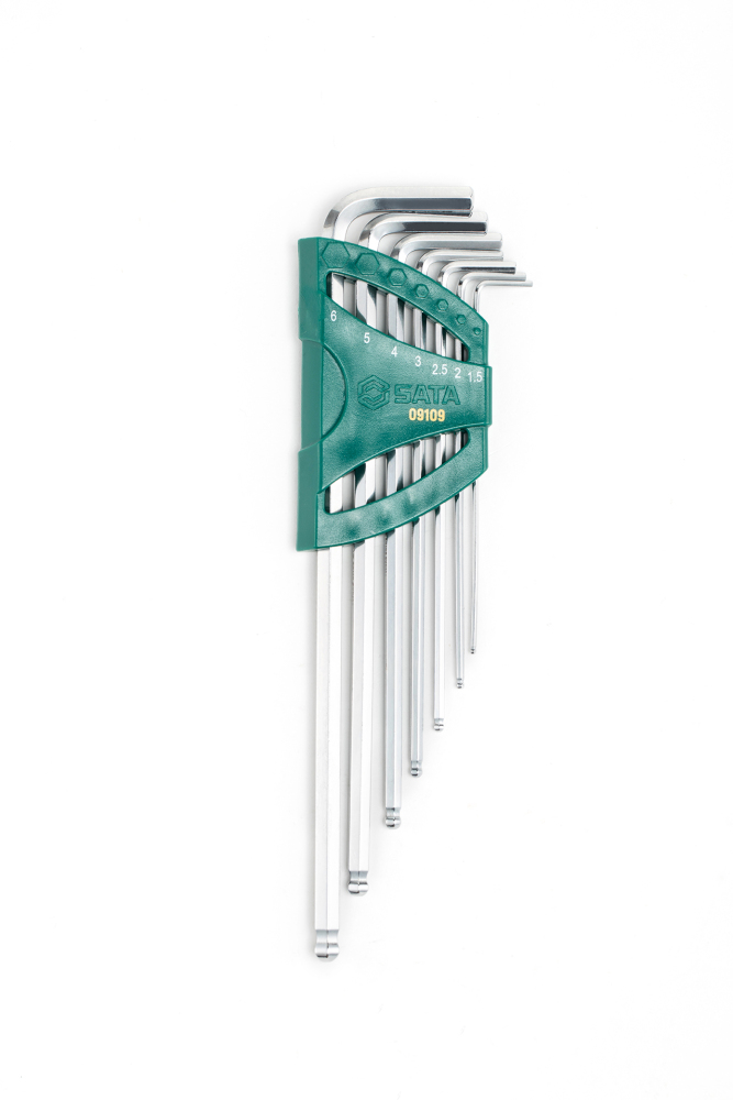 09109 SATA 7Pc. Extra Long arm Ball Point Hex Key Set