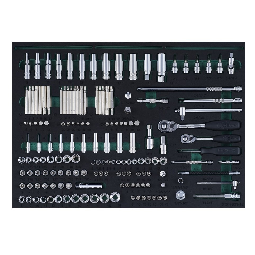 09931 SATA 368Pc. Automotive Tool Set (With 7 Drawer Trolley)