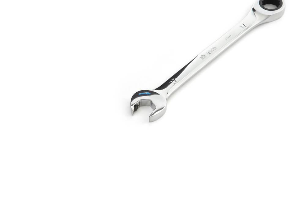 43611 SATA Full Polish Double Ratcheting Wrench 15MM