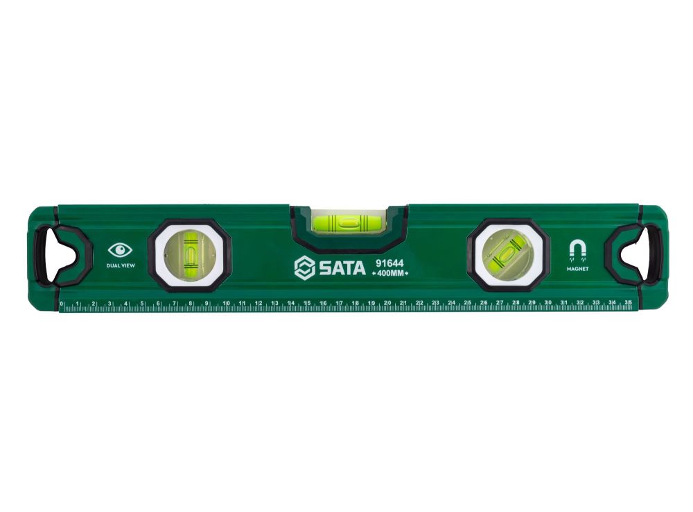 91644 SATA Magnetic Three Bubble Level 16"