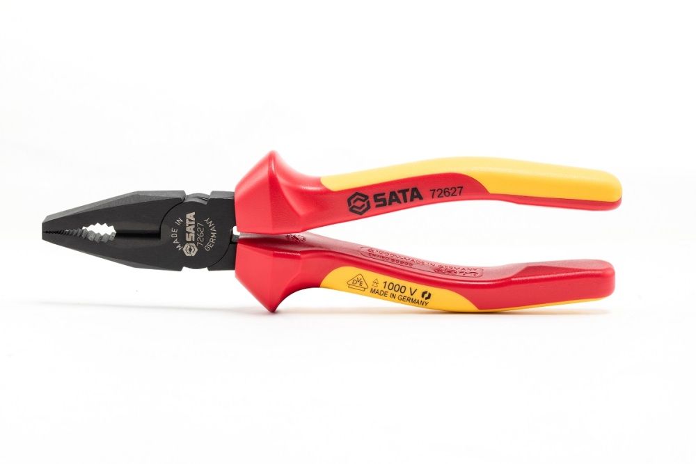 72627 SATA G Series VDE Insulated Combination Pliers 8"