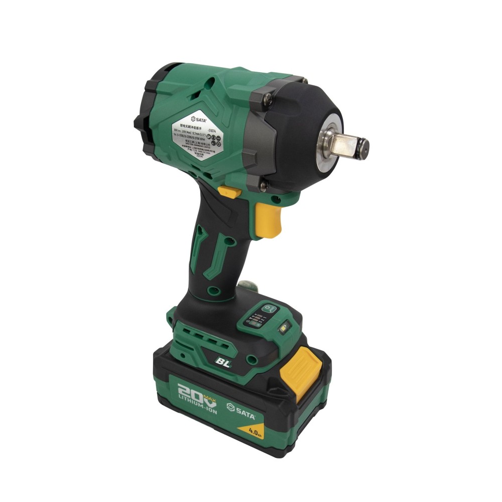 151074U SATA 20V Li-Ion Brushless Impact Wrench 600N·m (4.0Ah*2)