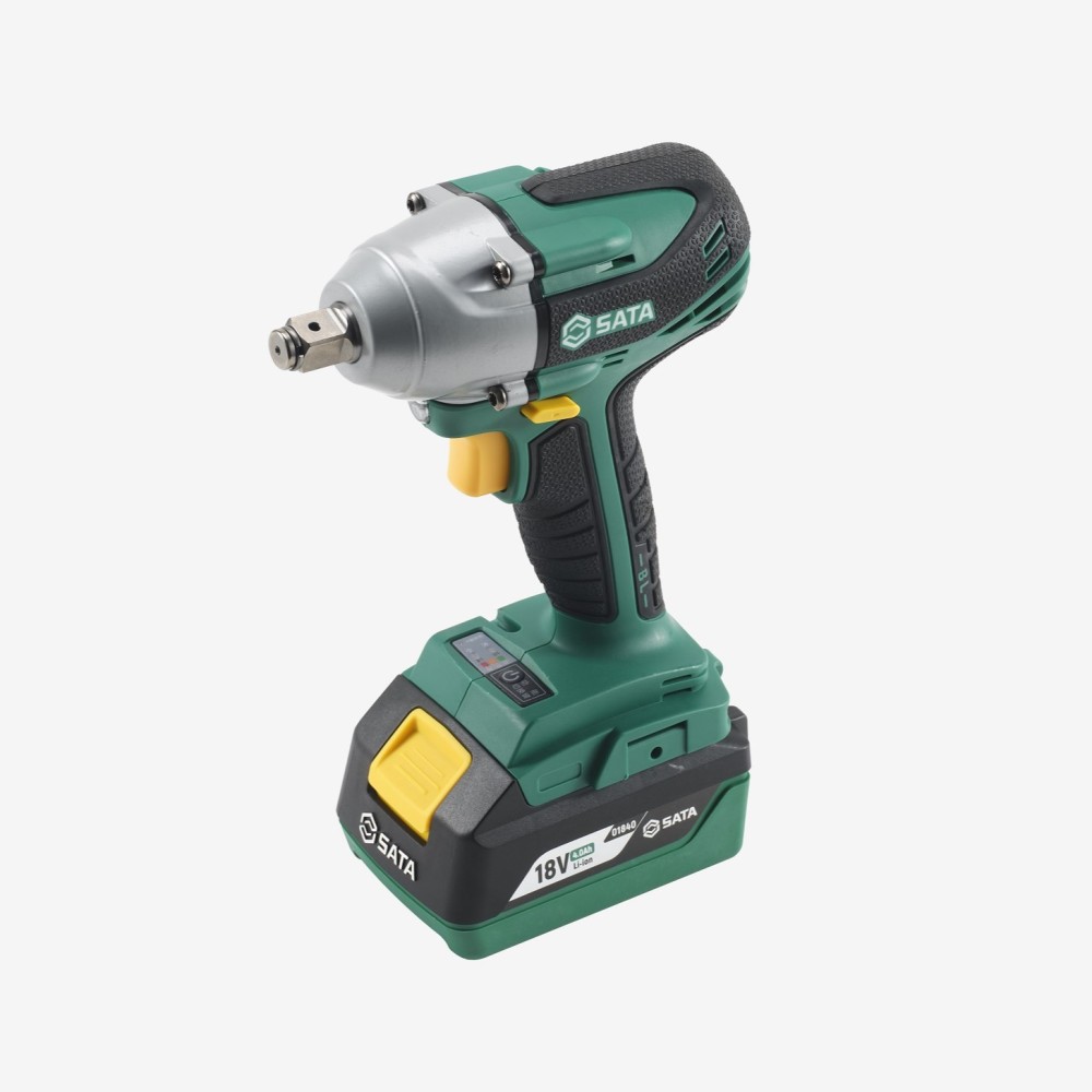 151072 SATA 18V Brushless Lithium Battery Impact Wrench (Two Batteries, One Charge 4.0Ah)
