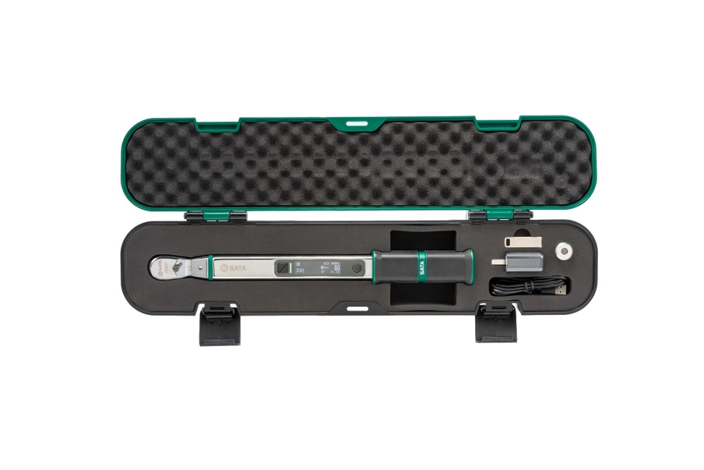 96586 SATA 3/8"Dr.Wireless Electronic Torque Wrench 20-100N·m