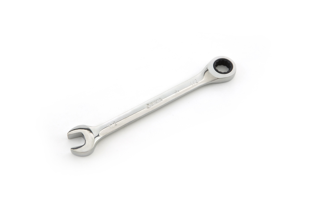 43107 SATA Full Polish Combination Ratcheting Wrench 11/16"