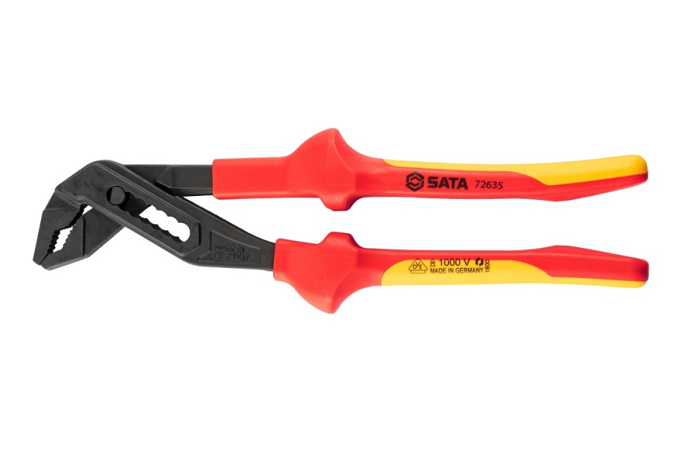 72635 SATA G Series VDE Insulated Groove Joint Pliers 1"