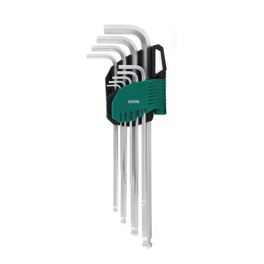 09101A SATA 9 PCS EXTRA LONG POINT HEX KEY SET MM (CrV)