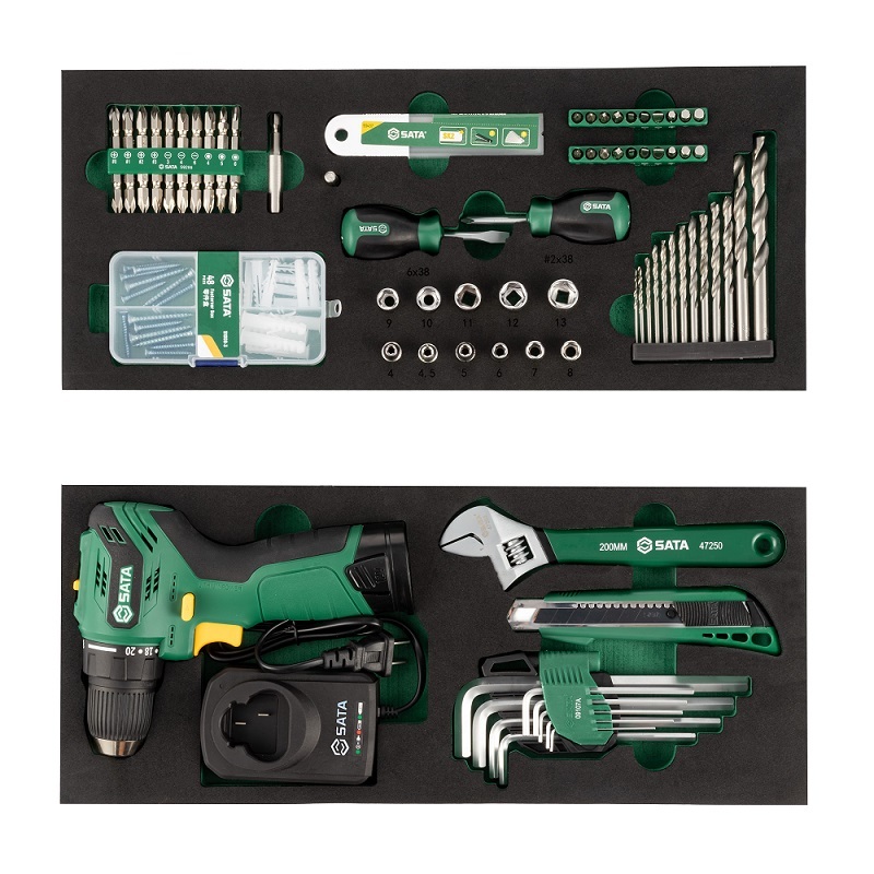09959 SATA 131Pc. Li-Ion Drill/ Screwdriver Tool Set
