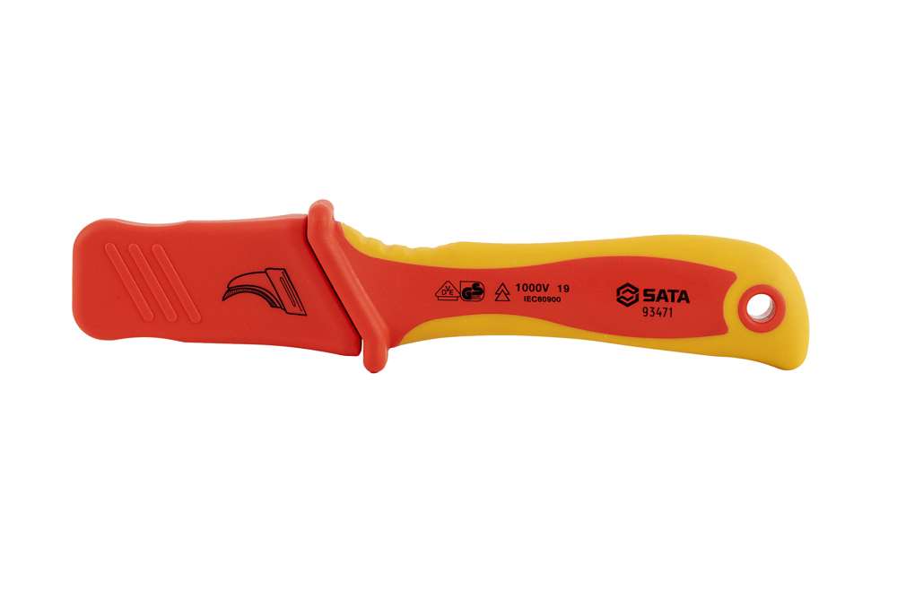 93471 SATA VDE Insulated Cable Knife, Hooked Blade