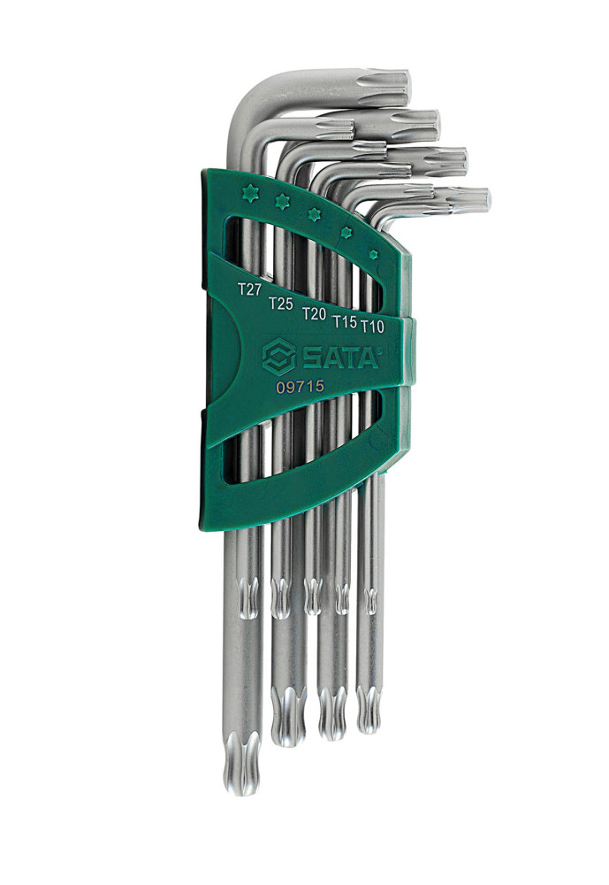 09715 SATA 9Pc. Long Arm Ball Star Key Set