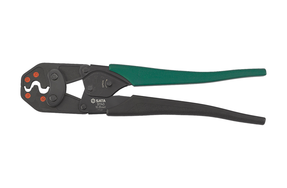 91143 SATA Crimping Pliers for Non-Insulated Terminals 10-35mm2