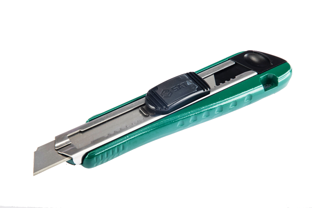 93430 SATA Pro-grip Zinc Alloy Utility Knife, 8-point, 18x100MM