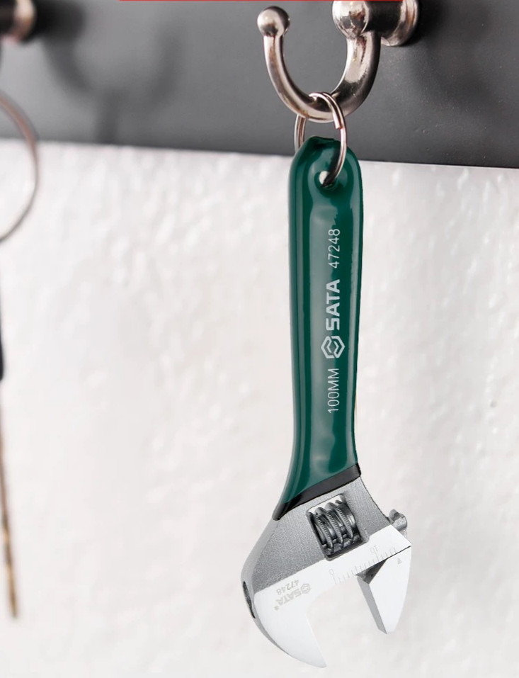 47248 SATA Dipping Handle European Style Adjustable Wrench 4"