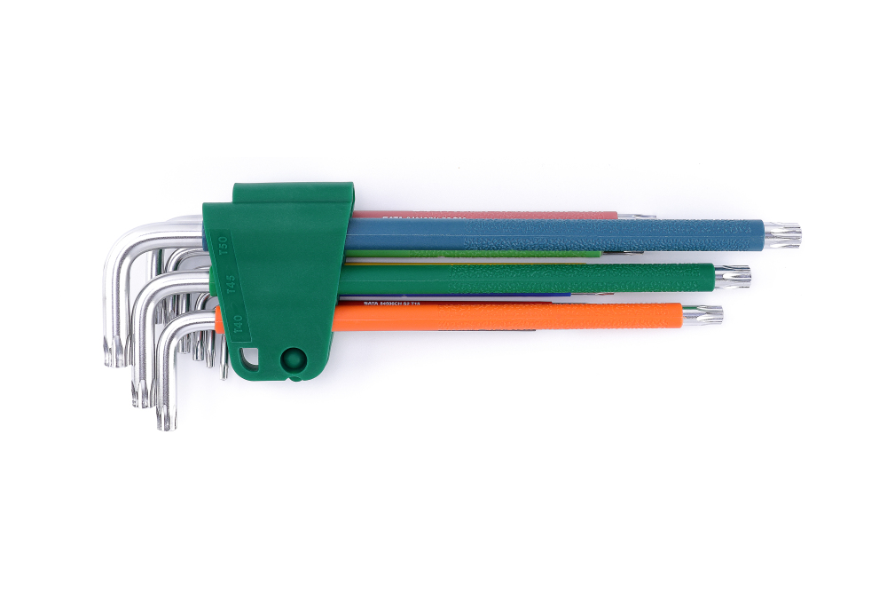09702CH SATA Color Series 9Pc. Extra Long Resistorx Key Set